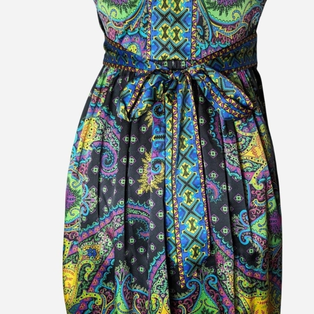 Pre-owned Vibrant Paisley Maxi Dress - Picture 4 of 8
